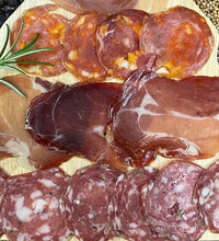 Load image into Gallery viewer, Cedrics West Country Charcuterie, Rillette, Cheese, Chutney, Jelly and Cracker box