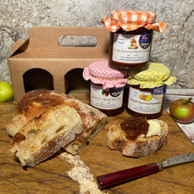 Load image into Gallery viewer, Cedrics 3 Jar Taste of the west Gold Award Winners 2024 - Someret Cherry Plum Jam, Honeyed Three Fruit Marmalade & Somerset Fruity Mead Chutney