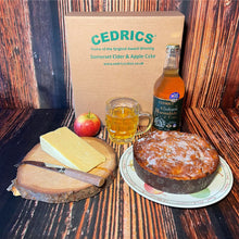 Load image into Gallery viewer, Cedrics Somerset gift Box 2025 - Cider & Apple Cake, Cider, Cheese and Chutney