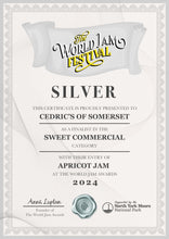 Load image into Gallery viewer, Cedrics 3 Jar Award Winners Gold and Silver - Cheddar Strawberry Jam, Apricot Jam & Somerset Cherry Plum Jam