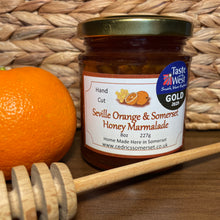 Load image into Gallery viewer, 2025 Cedrics 3 Jar Award Winners - Blackcurrant & Violet Jam, Fruity Somerset Mead Chutney & Seville Orange & Honey Marmalade