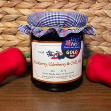 Load image into Gallery viewer, Blackberry, Elderberry & Chilli Jelly
