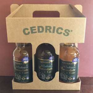 Beekeepers Marmalade Cider 3 bottle gift pack. A Taste of the West Gold 2019 Award Winning Orange and Somerset Honey Marmalade Cider.  A Still medium sweet cider with distinct orange and honey flavours.   Made from our Taste of the West Champion 2018 Award Winning Orange and Somerset Honey Marmalade and Somerset Apples from a single years Harvest which are traditionally pressed and left to mature slowly in old oak barrels.