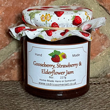 Load image into Gallery viewer, Gooseberry Strawberry and Elderflower Jam