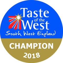 Load image into Gallery viewer, A Taste of the West Champion Award Winning Orange and Somerset Honey Marmalade.  "Glorious! It smells like marmalade on toast; a great set with a wonderful rind and a fabulous warmth from the honey" TOTW  Serving Suggestion: Heavenly on hot buttered toast!  Made by Hand at Cedrics in Somerset, England in tiny batches.