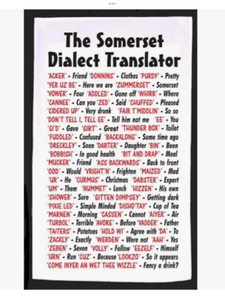 Somerset Dialect Tea-Towel