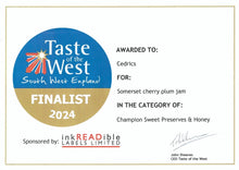 Load image into Gallery viewer, Somerset Cherry Plum Jam
