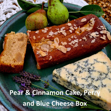 Load image into Gallery viewer, Pear &amp; Cinnamon Cake, Perry and Blue Cheese Box
