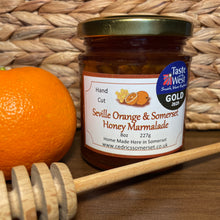 Load image into Gallery viewer, 2025 Cedrics 3 Jar Award Winners - Blackcurrant &amp; Violet Jam, Fruity Somerset Mead Chutney &amp; Seville Orange &amp; Honey Marmalade
