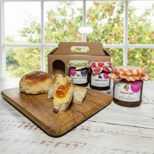 Load image into Gallery viewer, Cedrics 3 Jar World Jam Awards Winners - Gooseberry &amp; Lemon Thyme Jam, Apricot Jam &amp; Loganberry Jam
