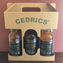 Load image into Gallery viewer, Beekeepers Marmalade Cider 3 bottle gift pack. A Taste of the West Gold 2019 Award Winning Orange and Somerset Honey Marmalade Cider.  A Still medium sweet cider with distinct orange and honey flavours.   Made from our Taste of the West Champion 2018 Award Winning Orange and Somerset Honey Marmalade and Somerset Apples from a single years Harvest which are traditionally pressed and left to mature slowly in old oak barrels.
