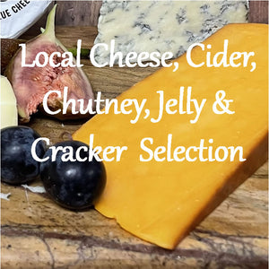 Cedrics Local Cheese, Cider, Chutney, Jelly & Cracker Selection