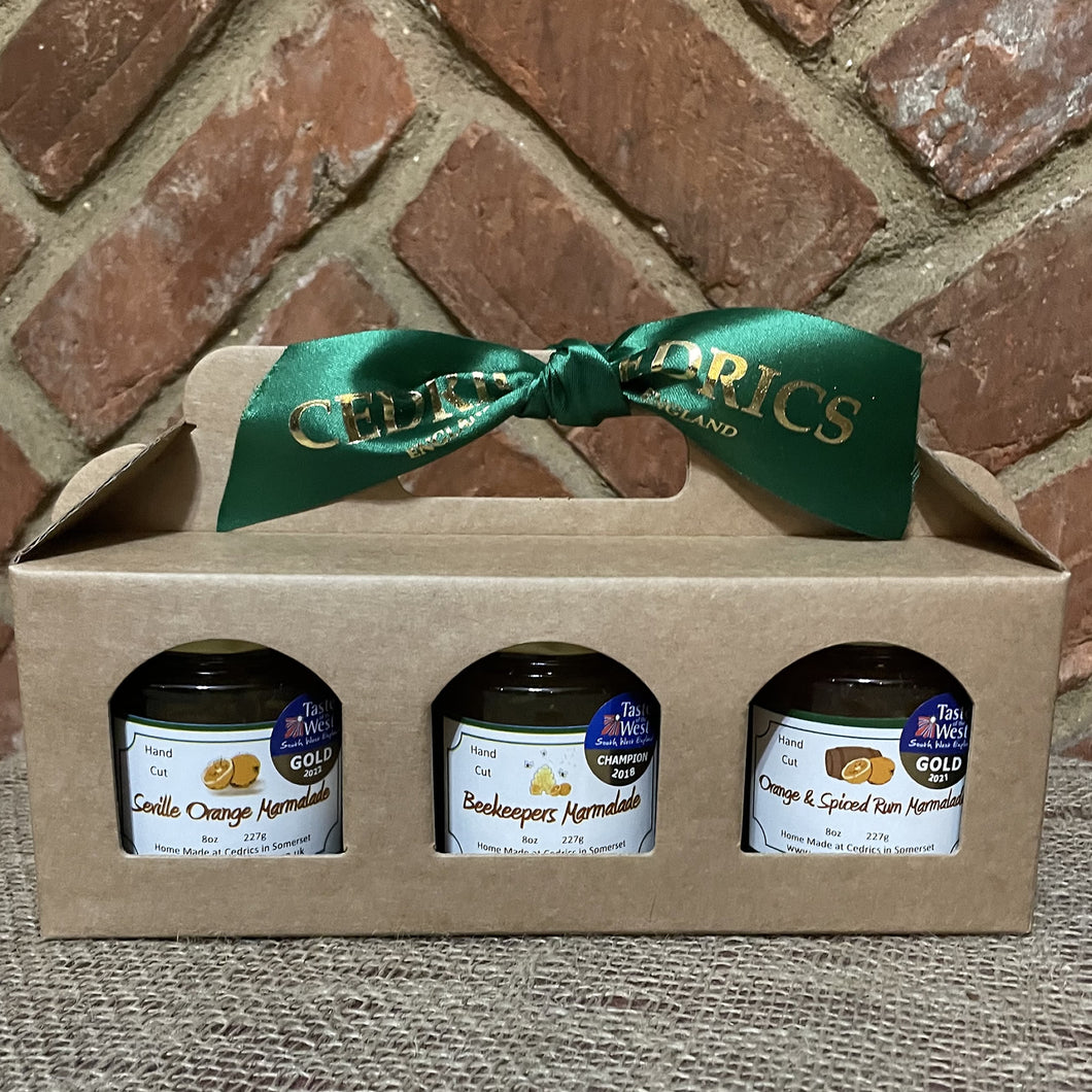 Green Label 3 Jar Marmalade Gift Pack made with Organic Ingredients